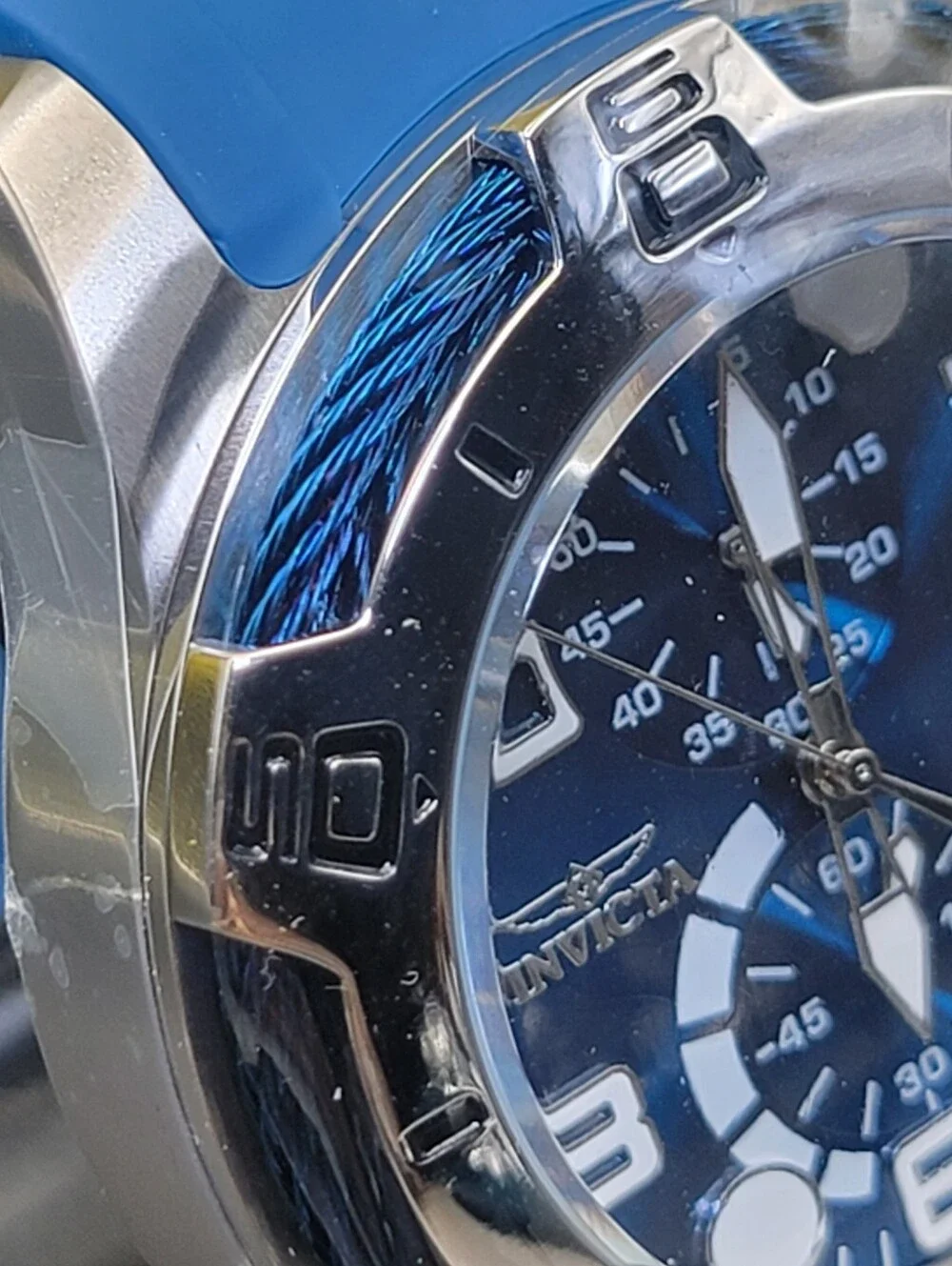 NEW ⌚️ Invicta Men's Blue Steel 24216 BOLT Tensile Chronograph Statement Watch